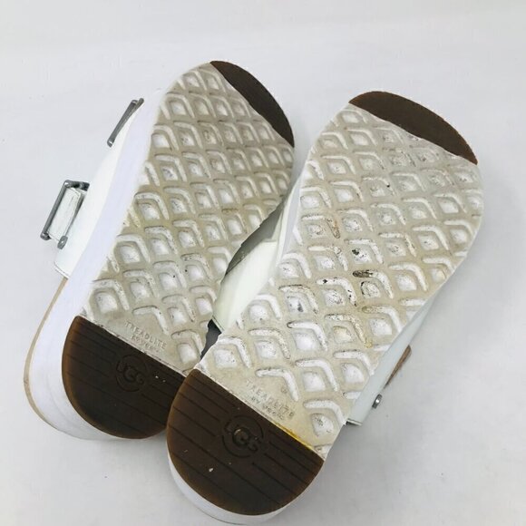 Ugg Cammie White Platform Patent Leather Sandals Size US 7 EUR 38 - Picture 7 of 8